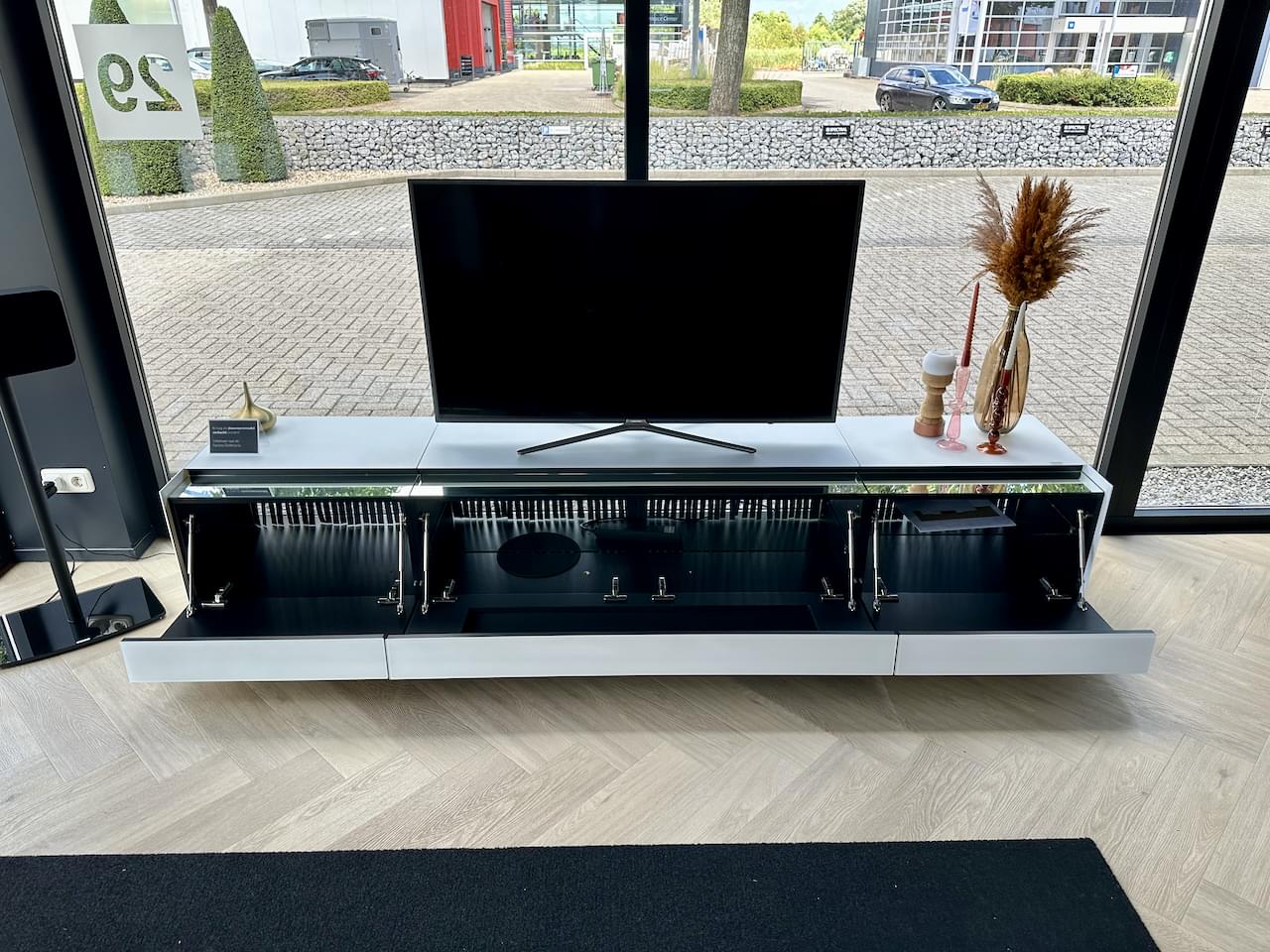 soundbar tv-meubel 2.63m, kleur Snow