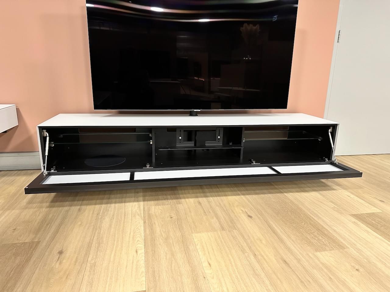 soundbar tv-meubel in Snow, 2.00 m breed