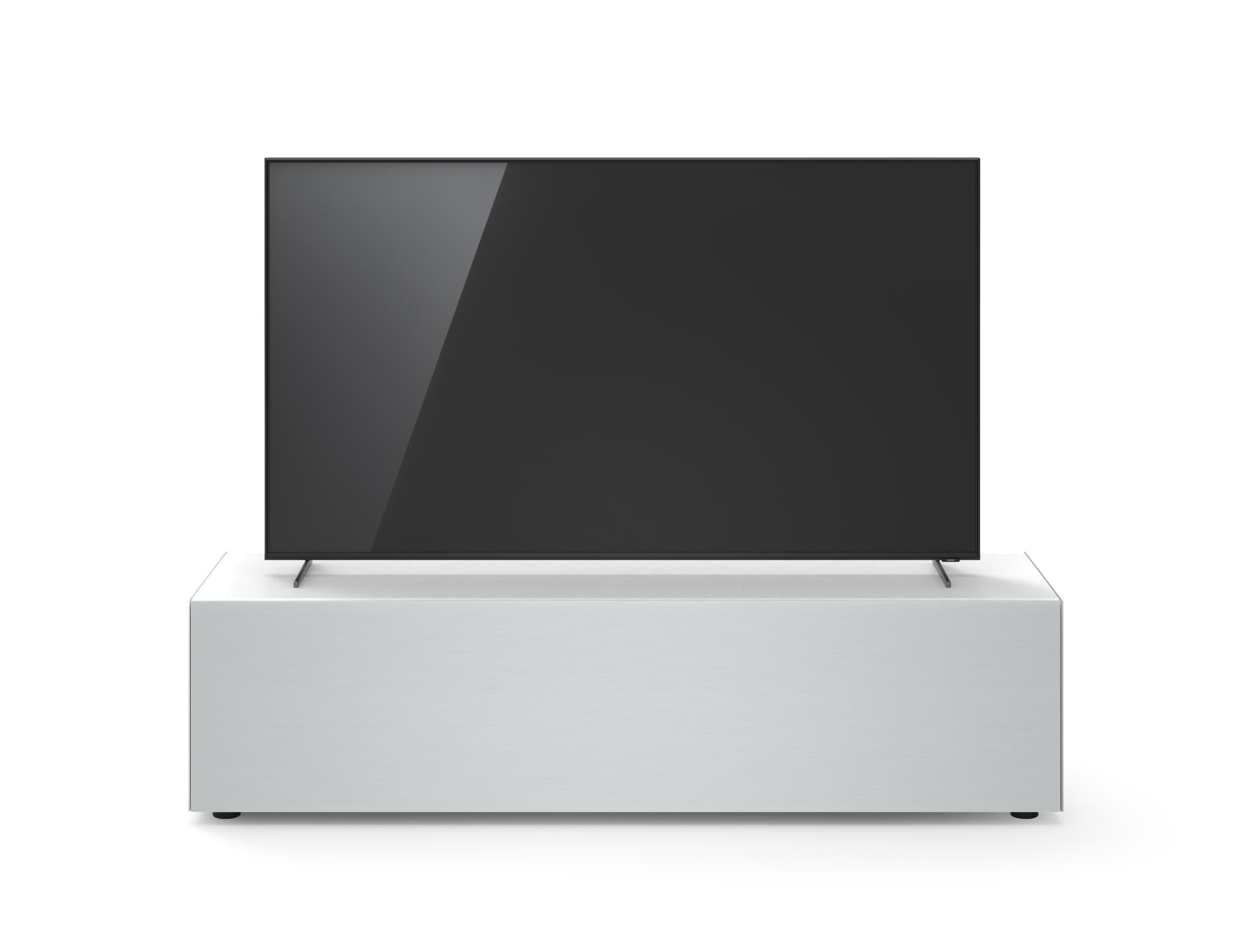 Soundbar tv-meubel - 1.66 breed - gesatineerd glas - Snow